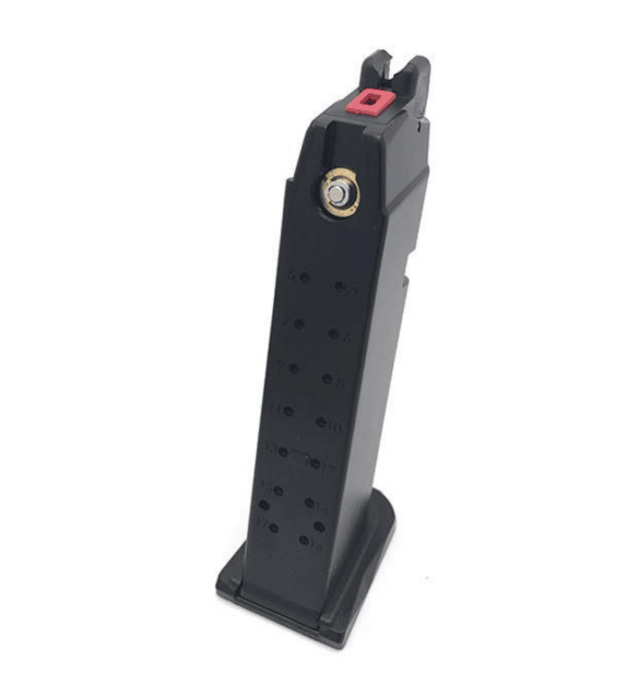 Armorer works - custom hex-cut g series gas magazine (aw-vxmg01 - 25 rounds - black) - Airsoft Pistol Magazines - view 3
