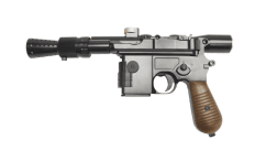 Armorer works - k00001 - m712 *limited edition* hansolo smuggler blaster with scope & flash hider gbbp (full metal)