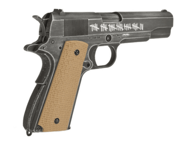 Armorer works custom "molon labe" 1911a1 gas blowback pistol (full metal - tan grips) - Airsoft 1911 Pistols - view 2