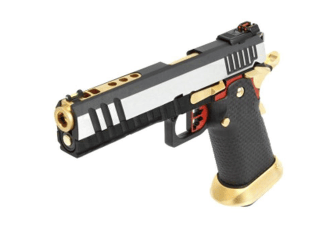 Armorer works custom hi-capa gbbp (silver slide - gold barrel - fully auto. - aw-hx2031) - Airsoft Pistols - view 3