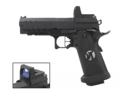 Armorer works custom black ace hi-capa gbbp with RMR Plate (full black slide - black frame - black barrel - aw-hx2602)