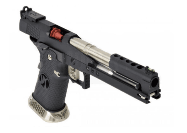 Armorer works custom 'dguns' hi-capa gbbp (dragon black slide - black grips - aw-hx2202) - Airsoft Hi Capa Pistols - view 2