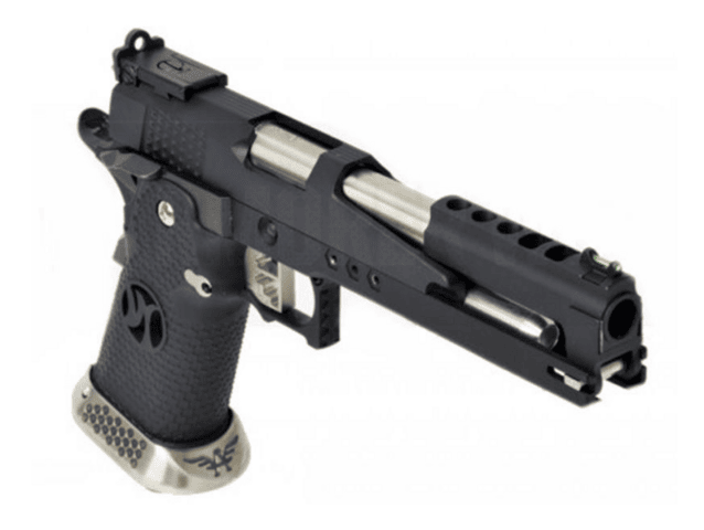 Armorer works custom 'dguns' hi-capa gbbp (dragon black slide - black grips - aw-hx2202) - Airsoft Hi Capa Pistols - view 4