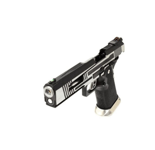 Armorer works custom hi-capa gbbp (split silver slide - black frame - aw-hx1001) - Airsoft Hi Capa Pistols - view 3