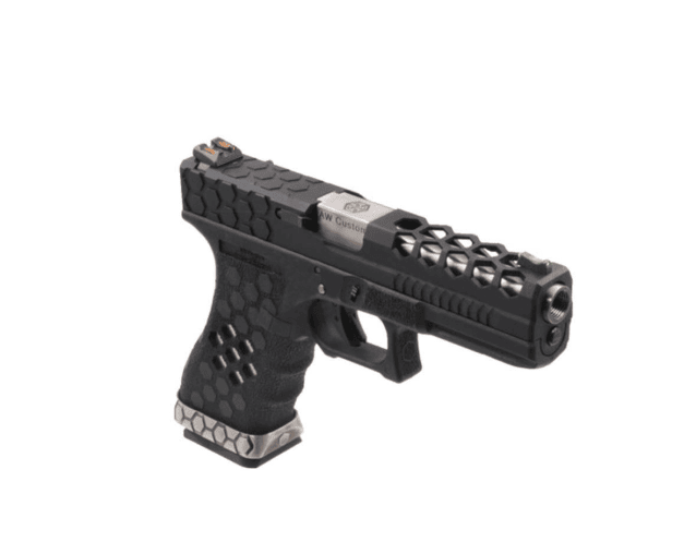 Armorer works custom hex cut gbb (aw-vx0201 - black) g seies 18 - Airsoft G Series / EU Series - view 2