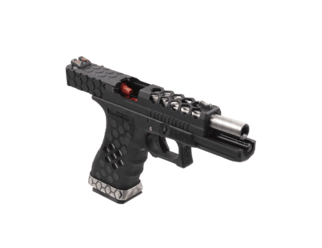 Armorer works custom hex cut gbb (aw-vx0201 - black) g seies 18 - Airsoft G Series / EU Series - view 3
