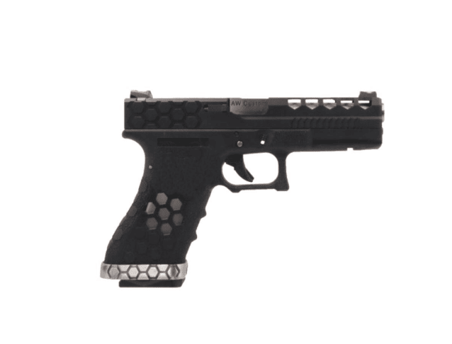 Armorer works custom hex cut gbb (aw-vx0201 - black) g seies 18 - Airsoft G Series / EU Series - view 4