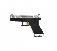 We e force eu17 pistol bk (silver slide and gold barrel)