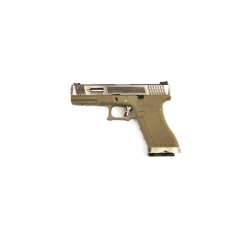We e force eu17 pistol tan (silver slide and silver barrel)
