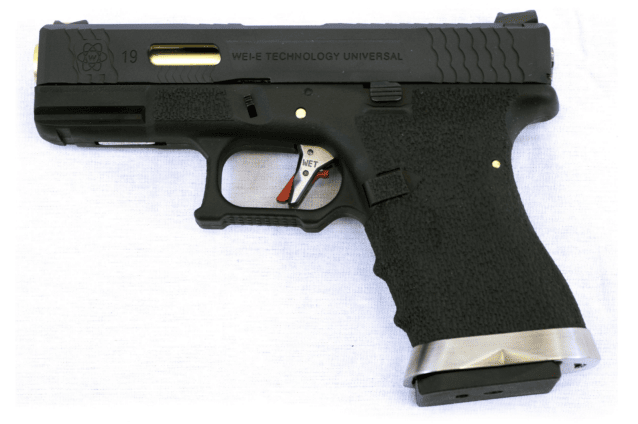 We e force eu19 g series pistol bk (black slide and gold barrel) - Airsoft G Series / EU Series