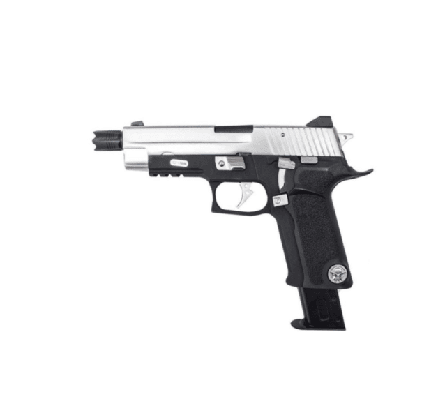 We f226 p virus black / silver pistol - Airsoft Guns Used In Movies / Games