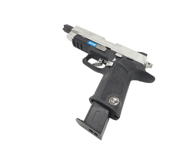 We f226 p virus black / silver pistol - Airsoft Guns Used In Movies / Games - view 3