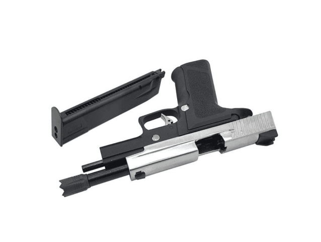 We f226 p virus black / silver pistol - Airsoft Guns Used In Movies / Games - view 4