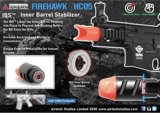 Airtech studios g&g cm16 gc16 predator ibs inner barrel stabilizer - Airtech Studios - view 18