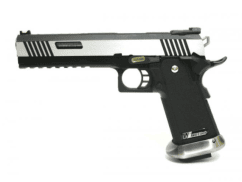 We hi-capa 6" force a- 2 tone semi / full auto model gold barrel no logo