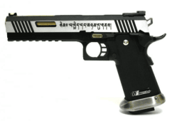 We hi-capa 6" force a- 2 tone semi / full auto model gold barrel