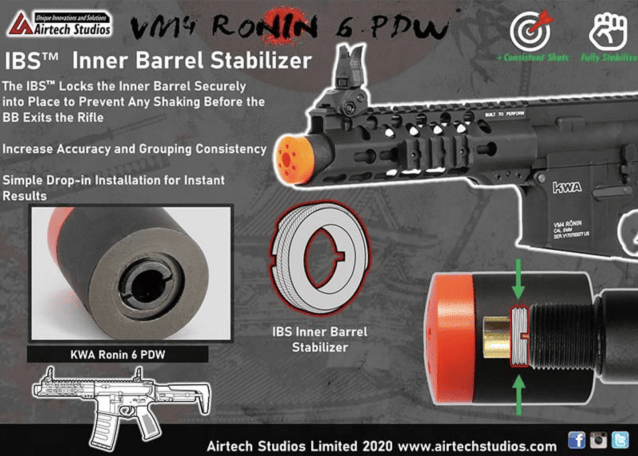 Airtech studios kwa ronin 6 pdw & tk45 ibs inner barrel stabilizer - Airtech Studios - view 12