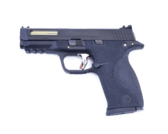 We e force big bird vented black slide and gold barrel