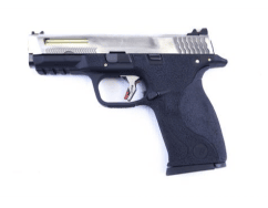 We e force big bird vented silver slide and gold barrel