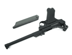 We p08 (l) 8" black luger style pistol