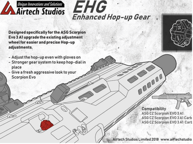 Airtech studio asg scorpion evo 3 a1 - ehu enhanced hop up unit - Airtech Studios - view 11