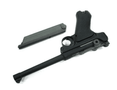 We p08 (m) 6" black luger style pistol