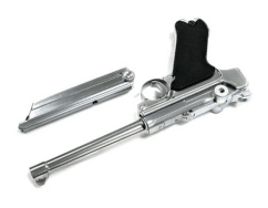 We p08 (m) 6" silver luger style pistol