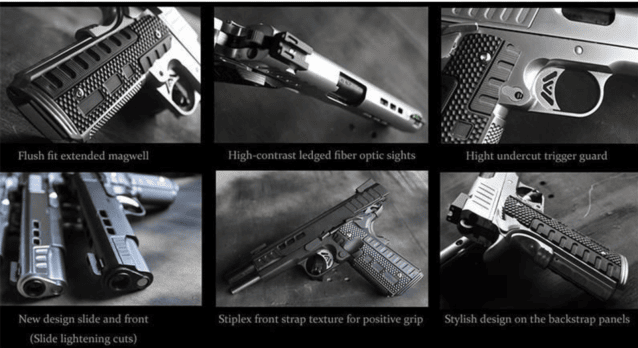 Ascend airsoft kp1911 custom gasblowback pistol (black - as-kp1101) - Airsoft 1911 Pistols - view 3