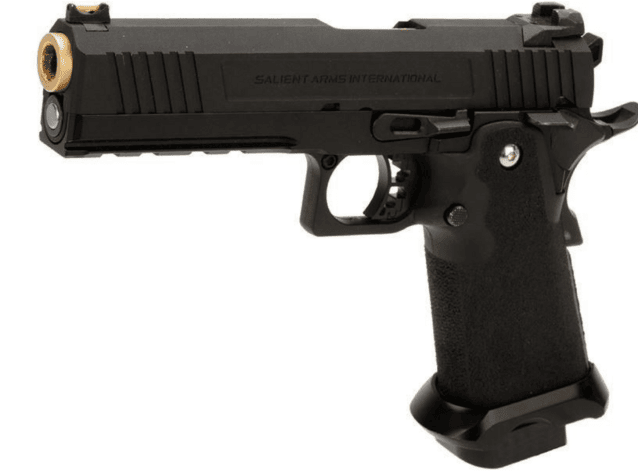 Salient arms international by emg 5.1 hi-capa red gas pistol (gold barrel - black - sa-rd0200) - Airsoft Hi Capa Pistols - view 4
