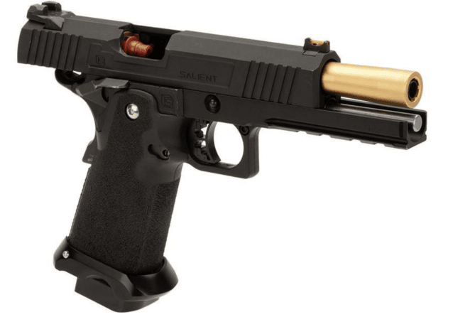 Salient arms international by emg 5.1 hi-capa red gas pistol (gold barrel - black - sa-rd0200) - Airsoft Hi Capa Pistols - view 3