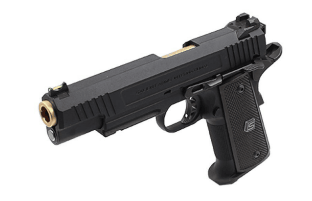 Salient arms international by emg 1911 red gas pistol (gold barrel - black - sa-rd0100) - Airsoft Hi Capa Pistols - view 5