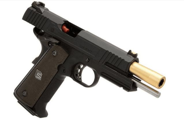 Salient arms international by emg 1911 red gas pistol (gold barrel - black - sa-rd0100) - Airsoft Hi Capa Pistols - view 2