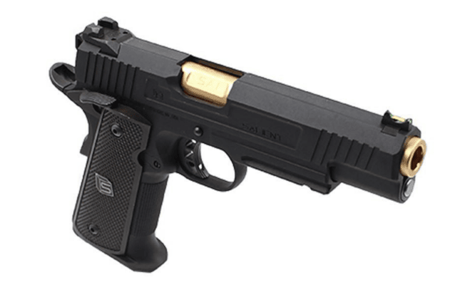 Salient arms international by emg 1911 red gas pistol (gold barrel - black - sa-rd0100) - Airsoft Hi Capa Pistols - view 4