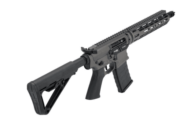 Emg falkor blitz compact 2.0 with rs-3 stock (aps silver edge gearbox - grey - efd-b-2.0.3g) - Airsoft Clearance Items - view 2