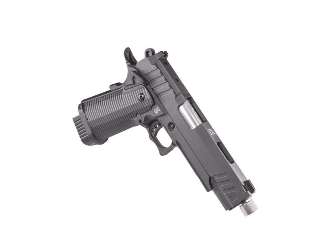 Secutor - ludus xi - hi-capa 5.1 custom pistol (silver barrel - co2 powered - gas ready - black) - Airsoft Hi Capa Pistols - view 2