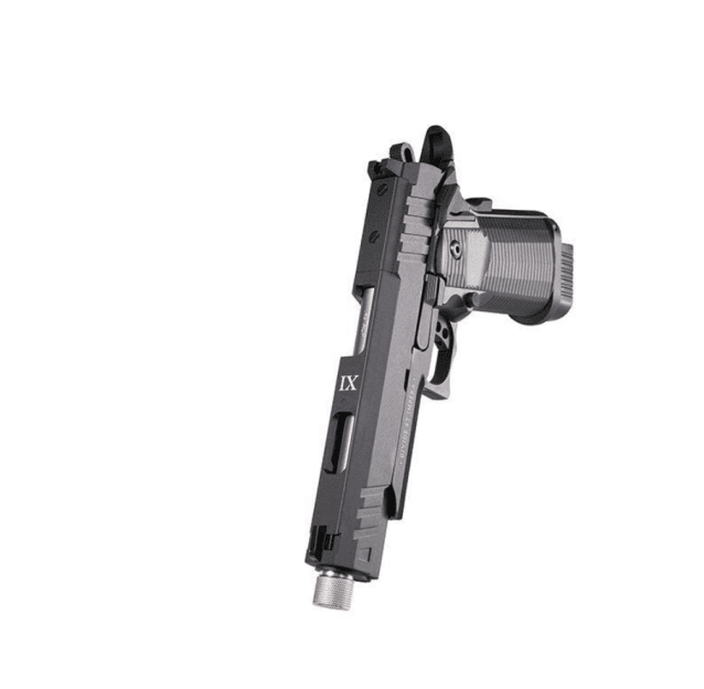 Secutor - ludus xi - hi-capa 5.1 custom pistol (silver barrel - co2 powered - gas ready - black) - Airsoft Hi Capa Pistols - view 3