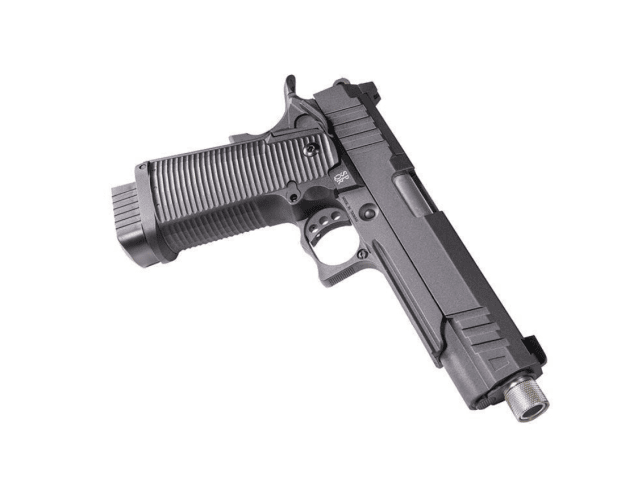 Secutor - ludus xi - hi-capa 5.1 custom pistol (silver barrel - co2 powered - gas ready - black) - Airsoft Hi Capa Pistols - view 4