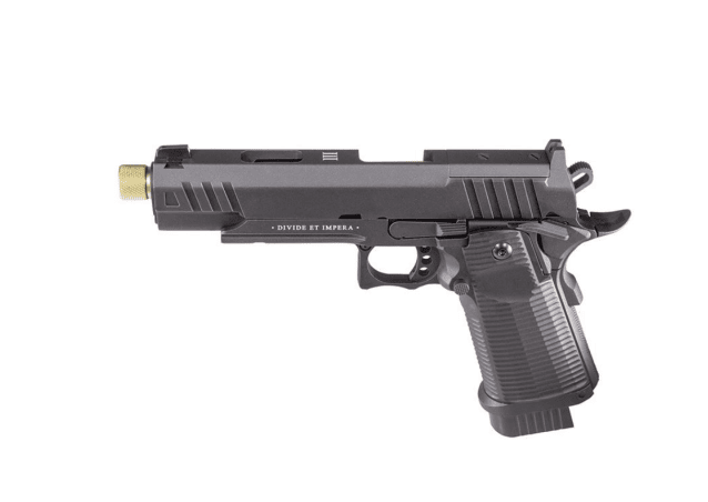 Secutor - ludus iii - hi-capa 5.1 custom pistol (gold barrel - co2 powered - gas ready - black) - Airsoft Hi Capa Pistols