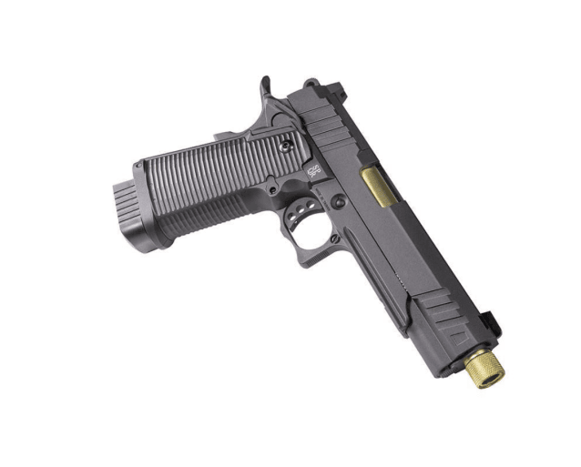 Secutor - ludus iii - hi-capa 5.1 custom pistol (gold barrel - co2 powered - gas ready - black) - Airsoft Hi Capa Pistols - view 3