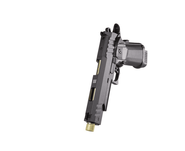 Secutor - ludus iii - hi-capa 5.1 custom pistol (gold barrel - co2 powered - gas ready - black) - Airsoft Hi Capa Pistols - view 4