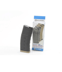 G&g m4 120 round midcap magazine airsoft aeg black with tan base plate