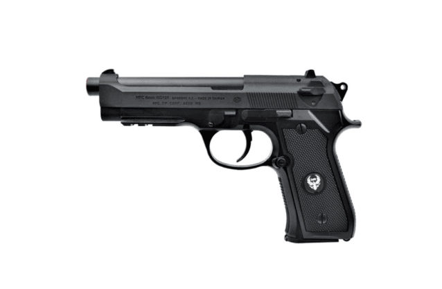 Hfc budget non blowback m9 gas pistol (under rail - black - hg-126) - All Airsoft Gas Pistols