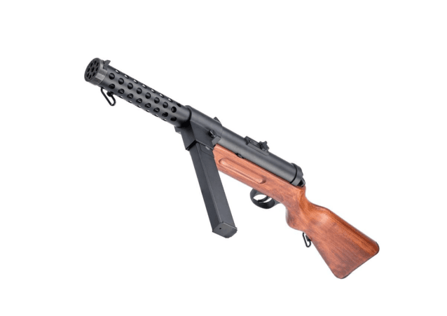 Snow wolf mp-18 aeg smg (metal - real wood stock - sw-021) - Snow Wolf - view 2