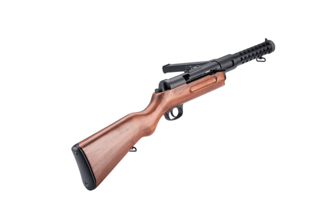 Snow wolf mp-18 aeg smg (metal - real wood stock - sw-021) - Snow Wolf - view 3