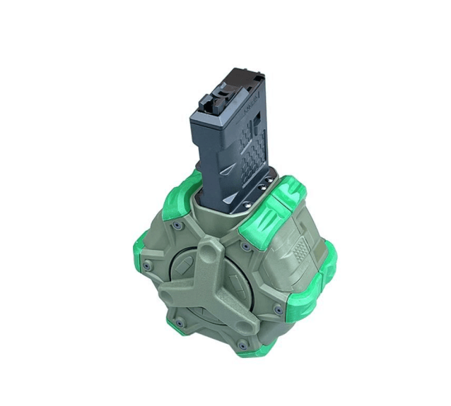 We gas drum magazine for m4 series (350 rounds - od) - Airsoft GBB Rifle Magazines - view 2