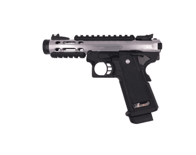 We galaxy hi-capa series gas blowback pistol (silver) - New Airsoft Products