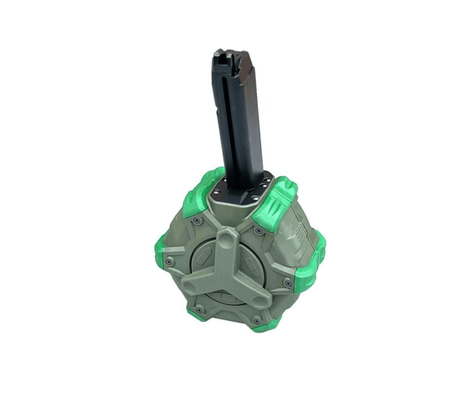 We gas drum magazine for 17 series (350 rounds - od) - Airsoft Pistol Magazines - view 2