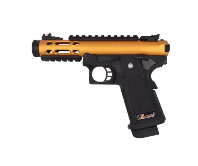 We galaxy hi-capa series gas blowback pistol (gold) - Two Tone Airsoft Gun