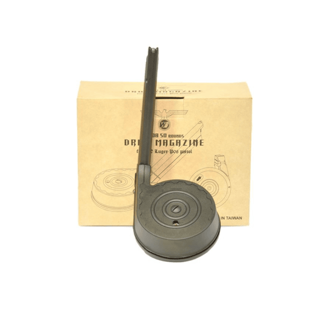 We - p08 snail drum magazine (50 rounds) - Airsoft Pistol Magazines