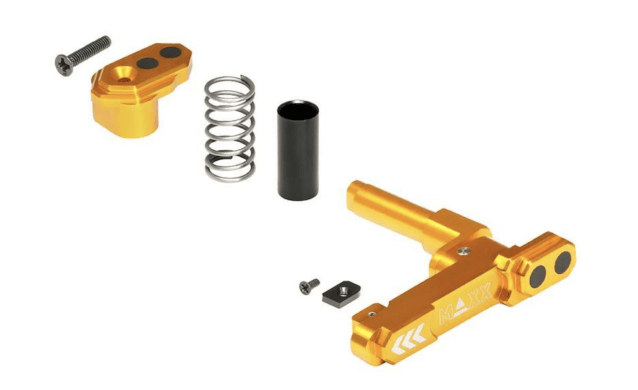Maxx model cnc aluminum advanced magazine release (style b) (dark earth) - Airsoft Mag Release Catches - view 3